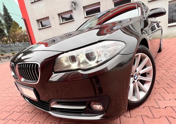 BMW Seria 5 cena 72900 przebieg: 198339, rok produkcji 2015 z Międzylesie małe 631